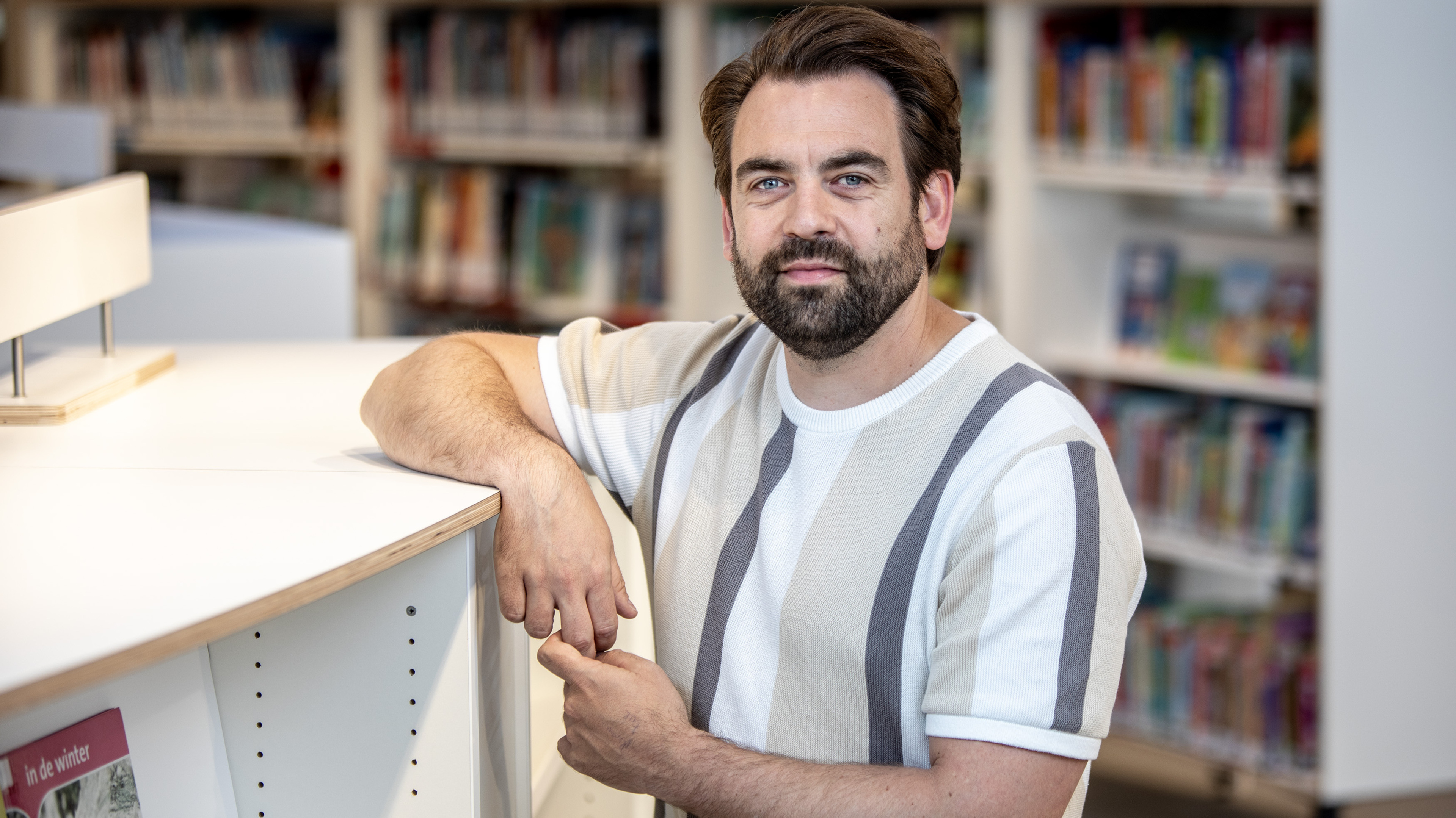 Boekpresentatie bibliotheek Velserbroek van Vlaamse schrijver