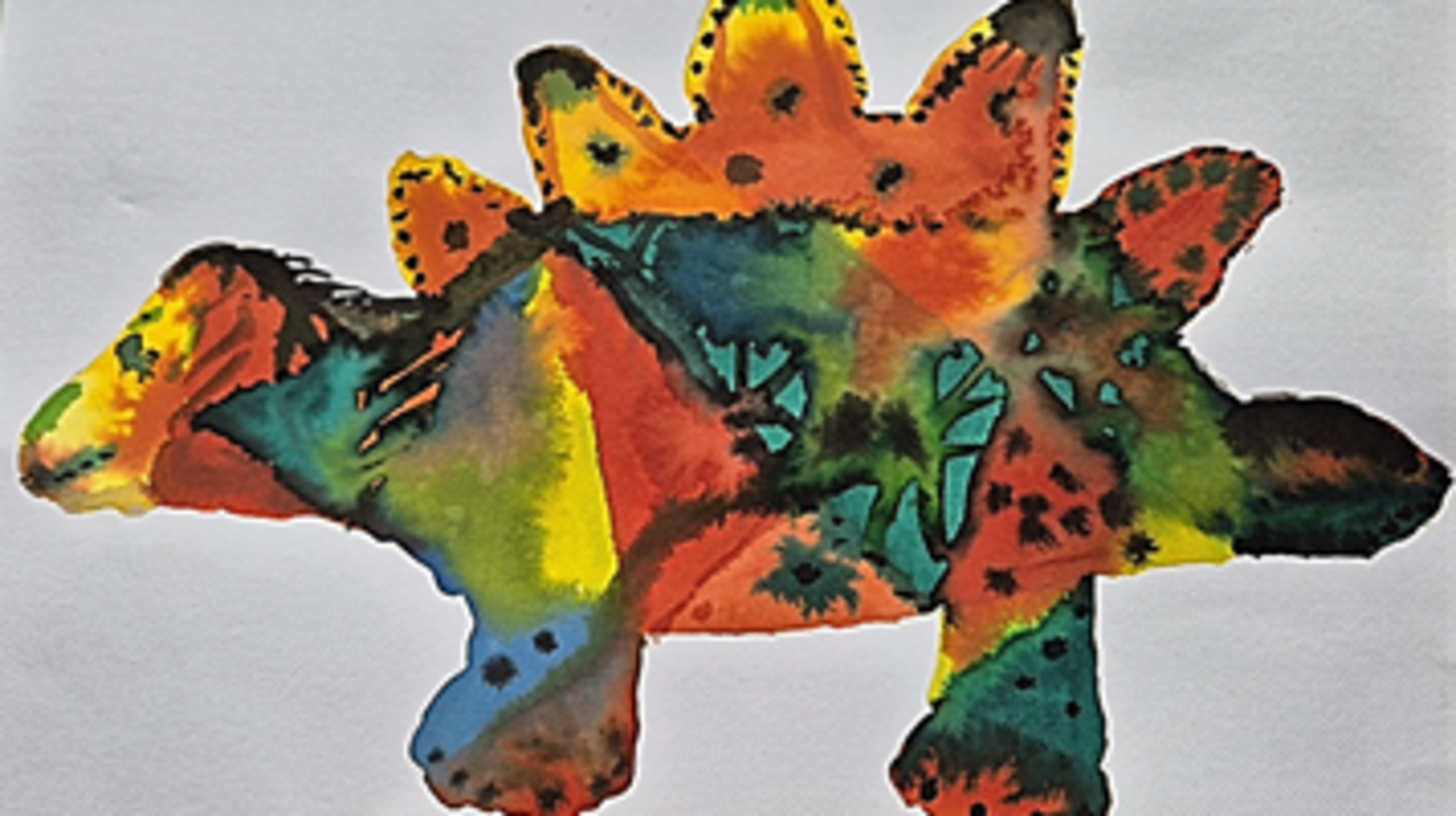Dinosaur painting workshop for children at the Pieter Vermeulen Museum in Driehuis