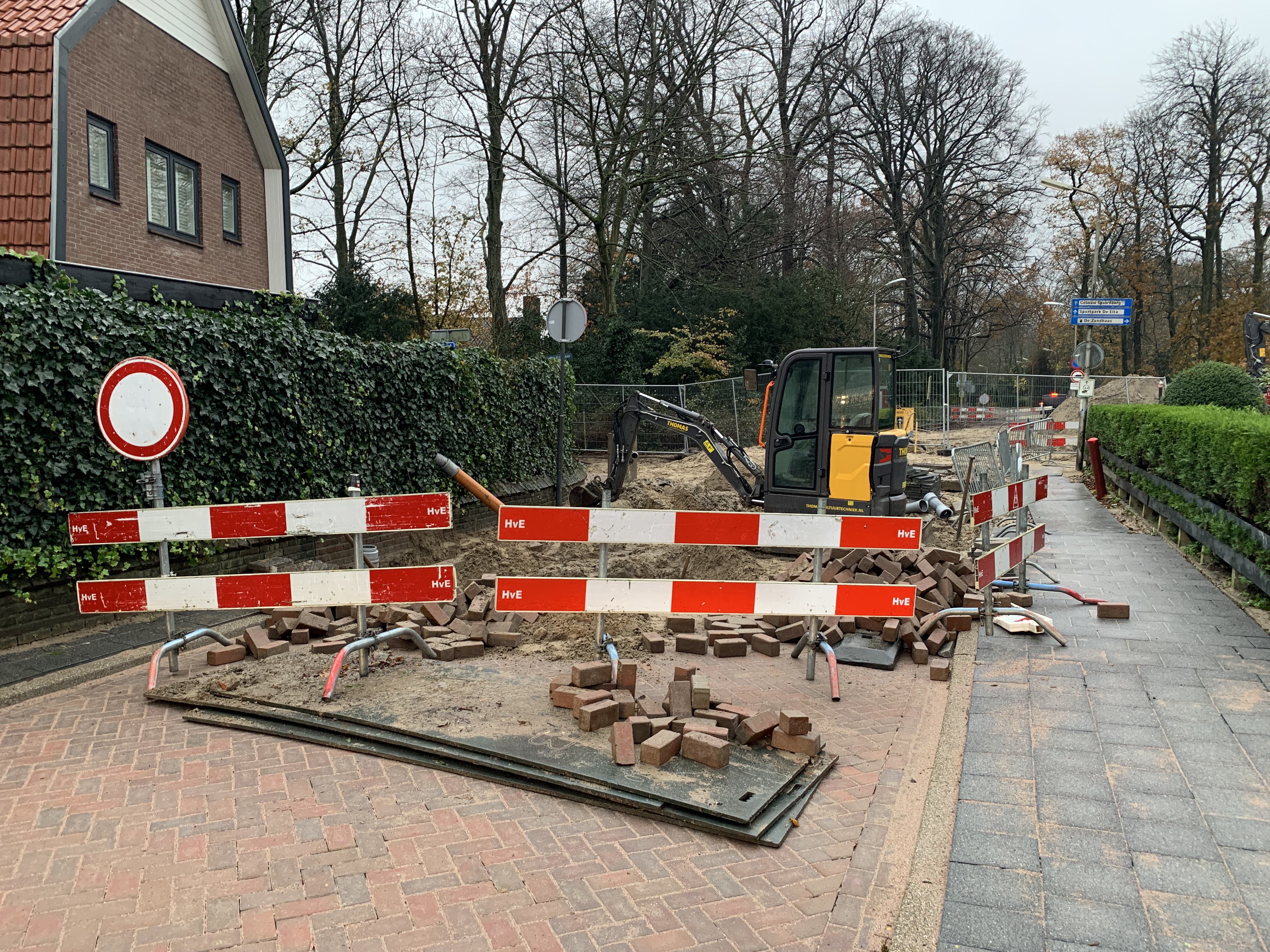 Nieuwe werkzaamheden bij Wüstelaan in Santpoort-Noord