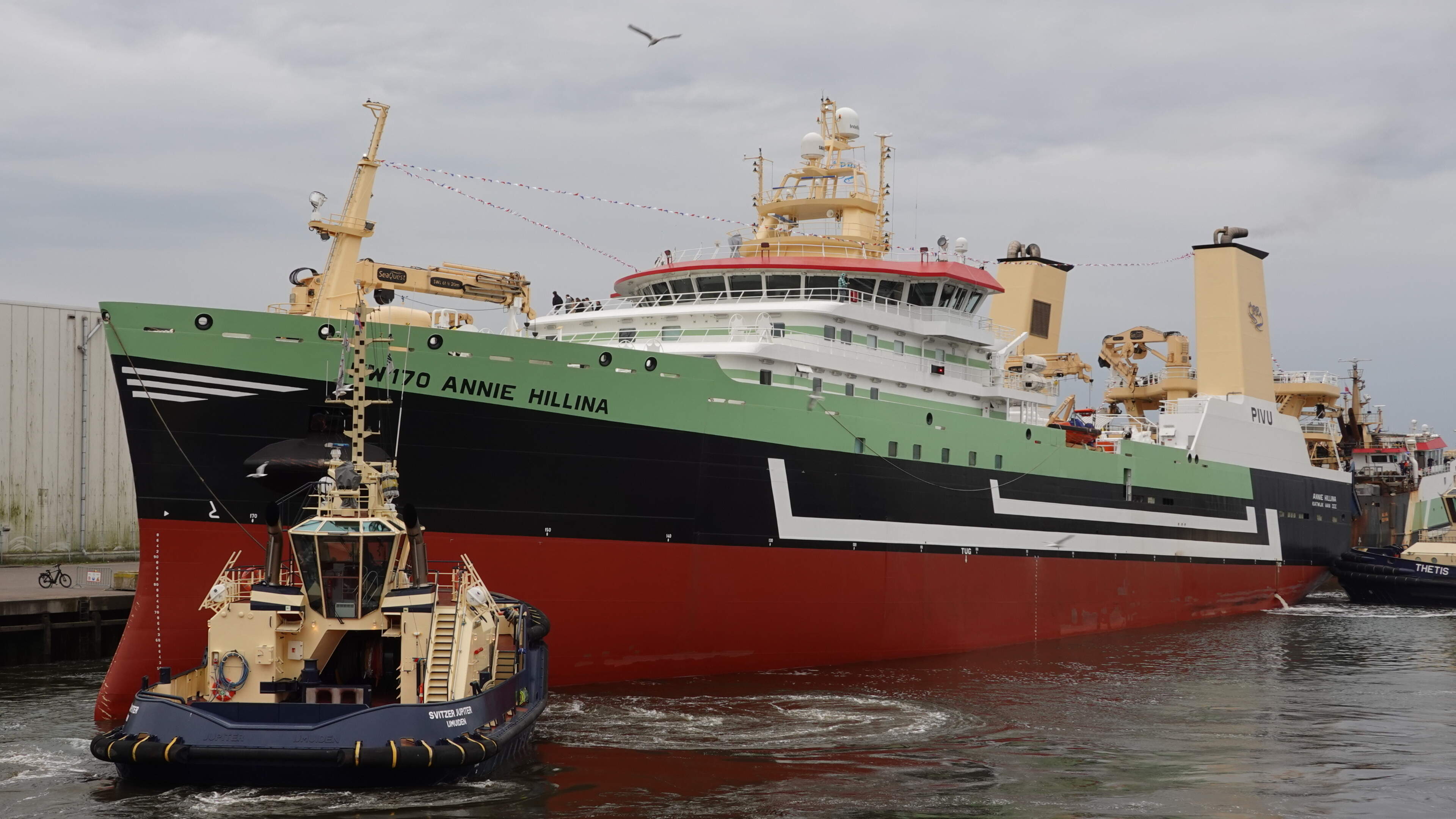 First new Dutch pelagic freezer trawler since 2000: KW-170 'Annie Hillina' soon to be christened in IJmuiden