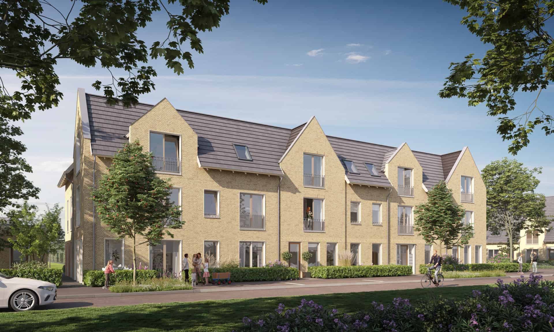 Run op 72 huurwoningen in Hofgeest Buiten in Velserbroek. Vooral de seniorenwoningen zijn in trek