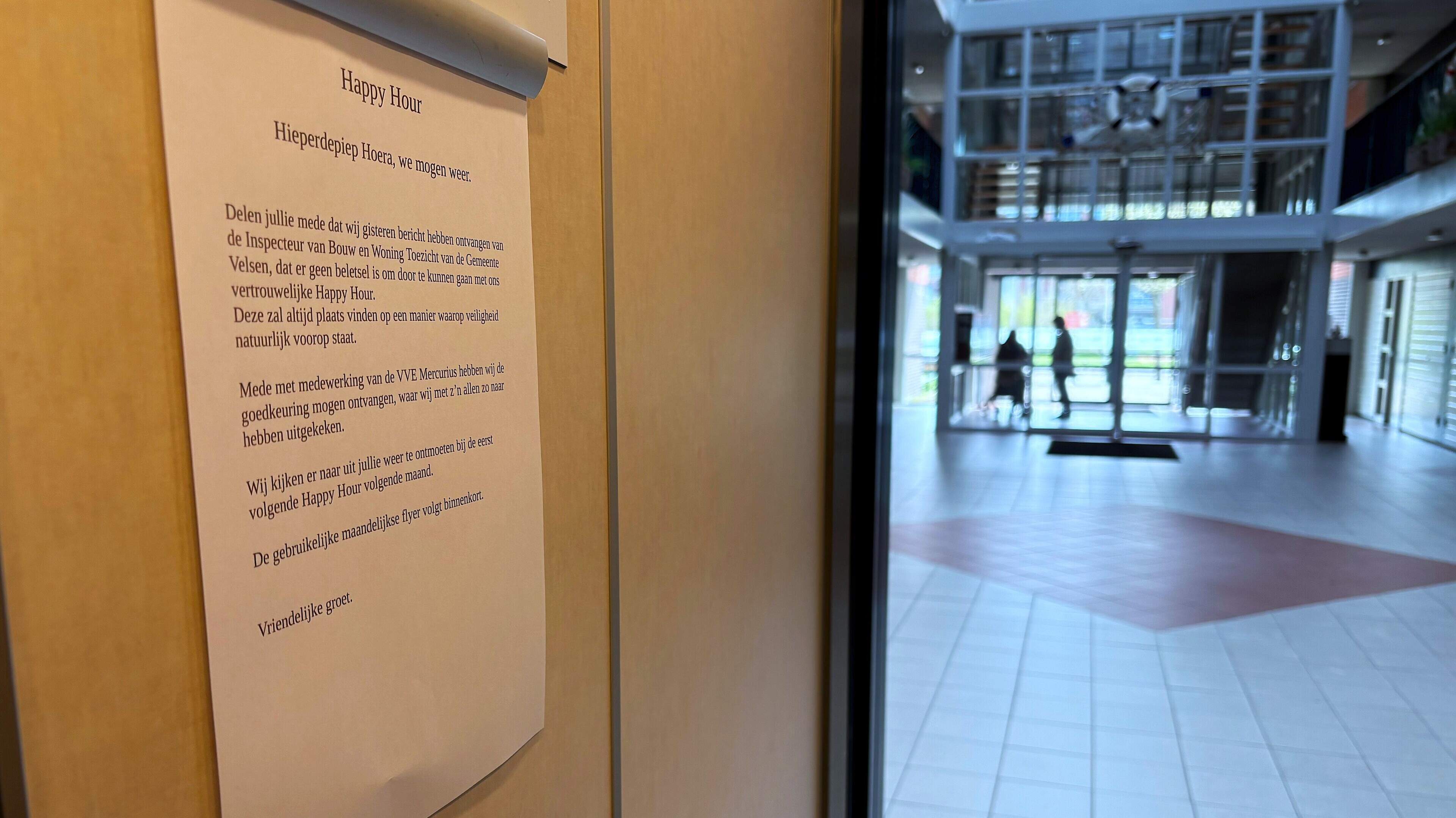 Uproar in IJmuiden housing complex as seniors fear end of happy hour, but concern proves unfounded